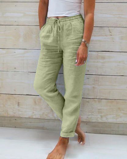 Rachel | Drawstring Wide-Leg Pants for Women | Casual Comfort
