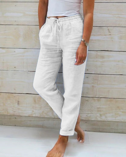 Rachel | Drawstring Wide-Leg Pants for Women | Casual Comfort