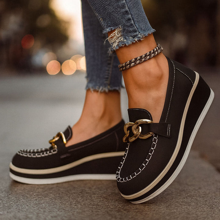 Relia | Chain Comfort Platform Loafer