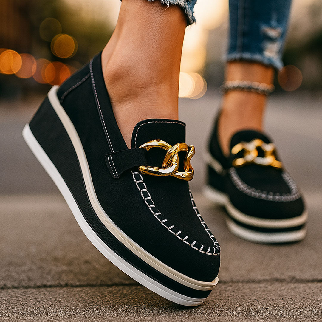 Relia | Chain Comfort Platform Loafer