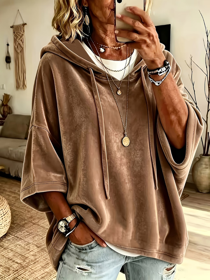 Noemi | Luxe Velour Oversized Hoodie