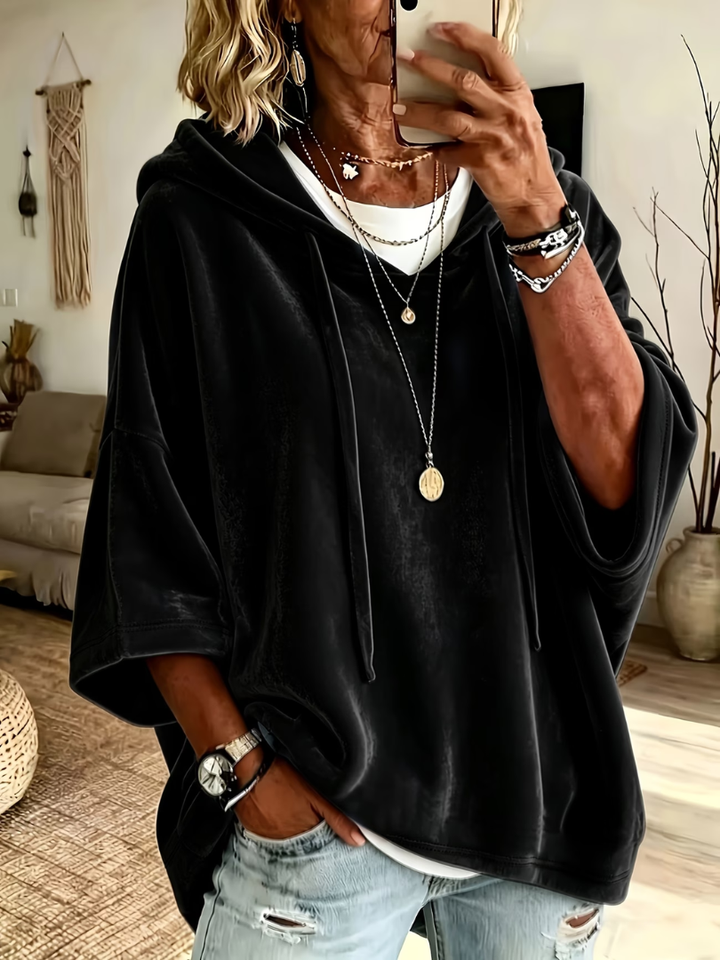 Noemi | Luxe Velour Oversized Hoodie