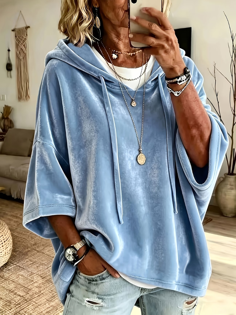 Noemi | Luxe Velour Oversized Hoodie