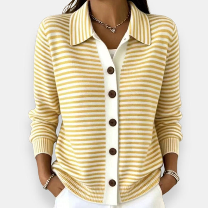 Nola | Striped Autumn Cardigan