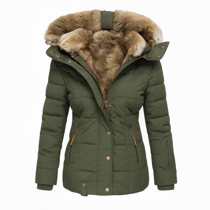 Women’s Hooded Insulated Quilted Winter Coat