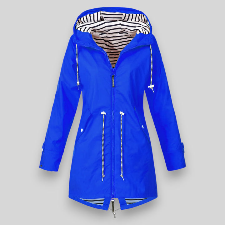 Vada | Hooded Drawstring Rain Jacket