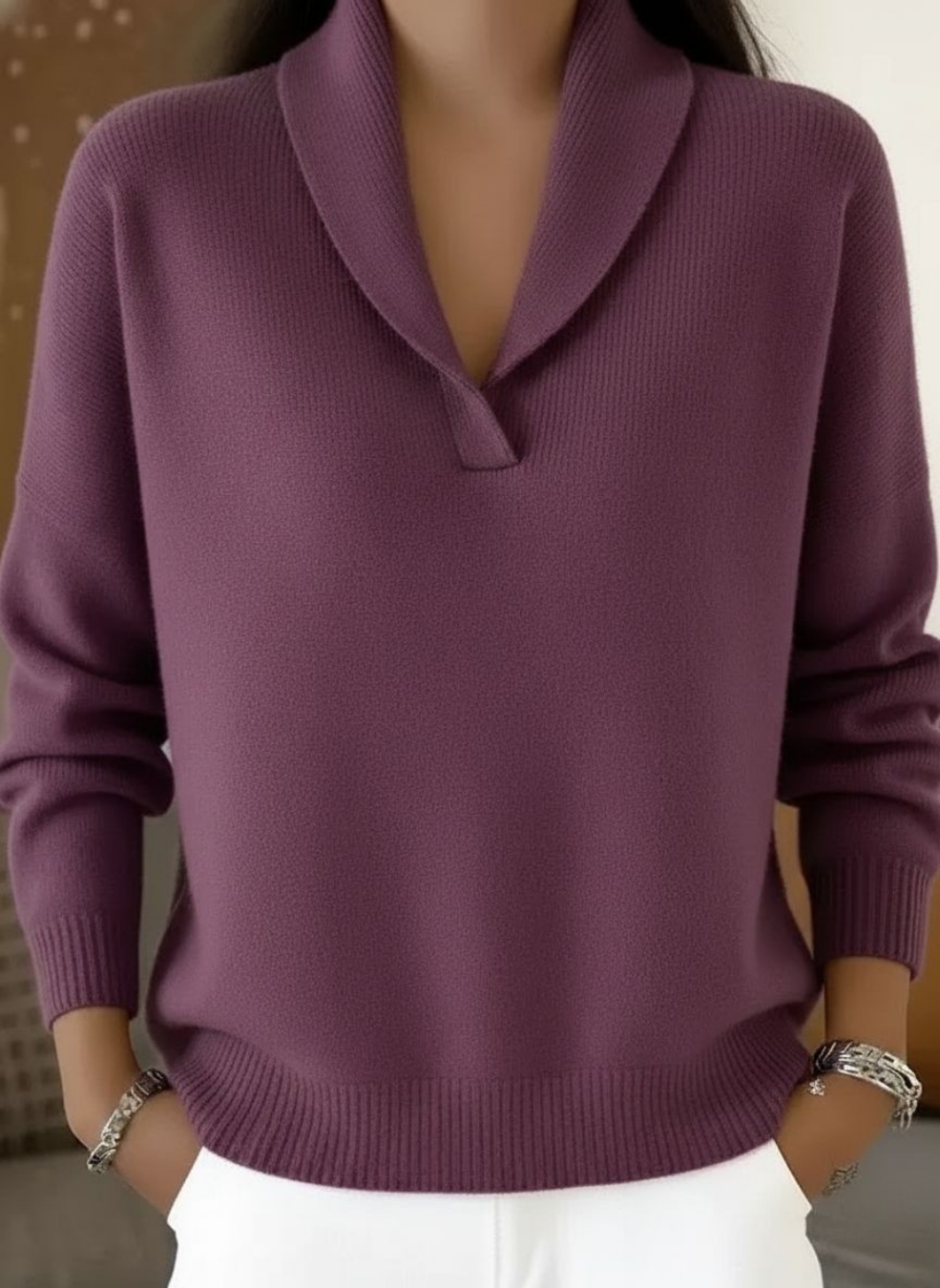 Elise Comfortable V-Neck Jumper – Buy One Get One Free