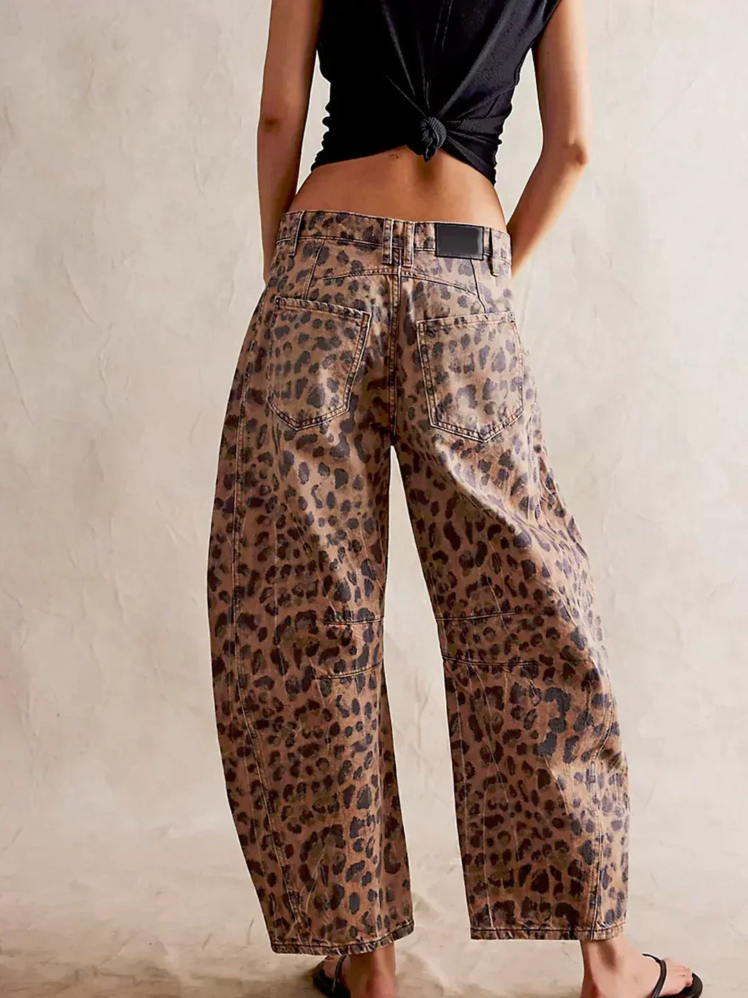 Edith | Leopard Print Wide-Leg Pants for Women | Bold Casual