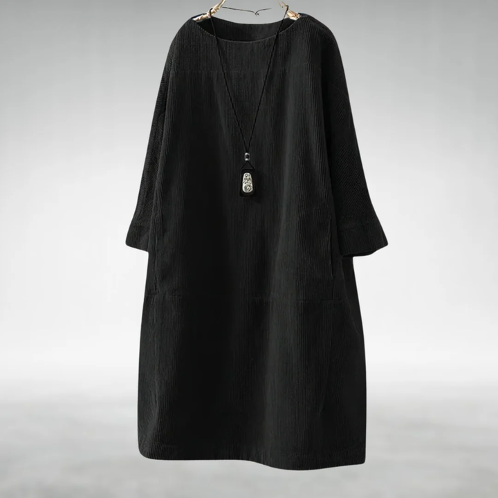 Amy™ | Relaxed Corduroy Midi Dress