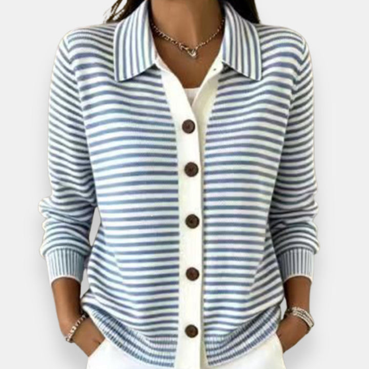 Nola | Striped Autumn Cardigan