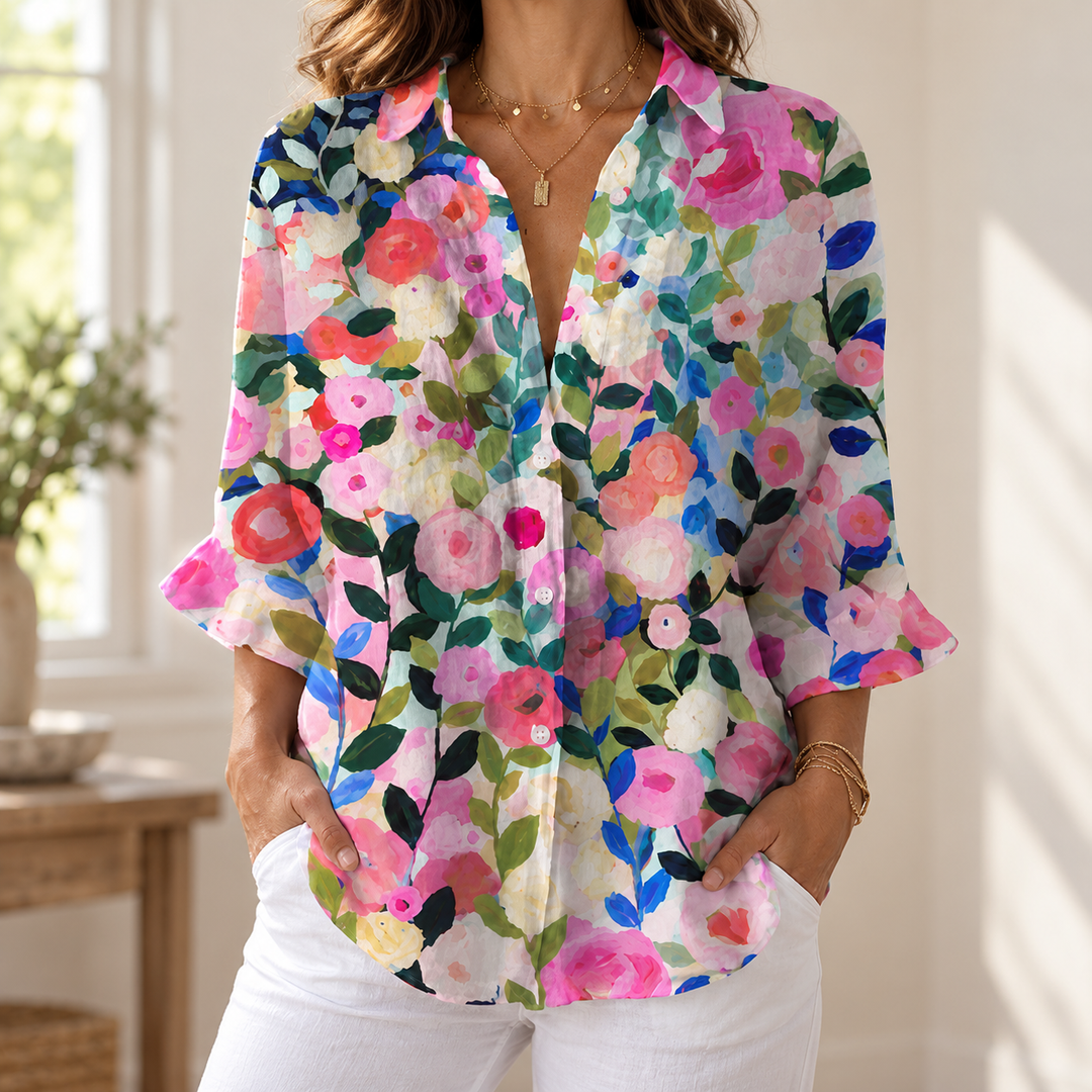 Romantic Blossom Garden Blouse