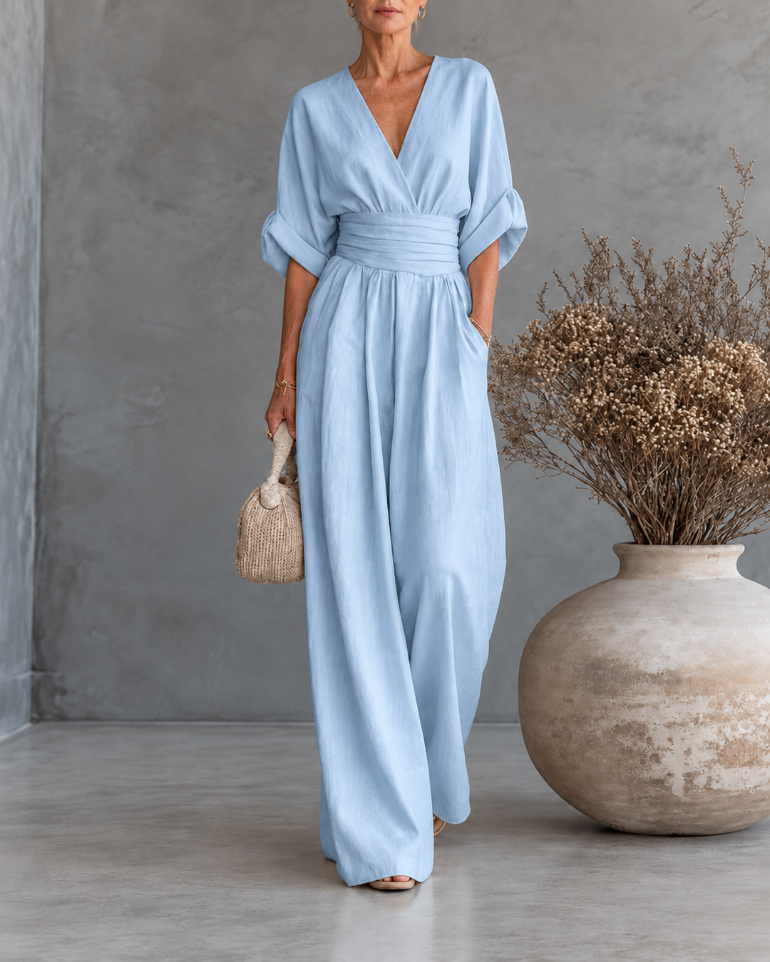 Georgina™ | Elegant Jumpsuit with V Neck