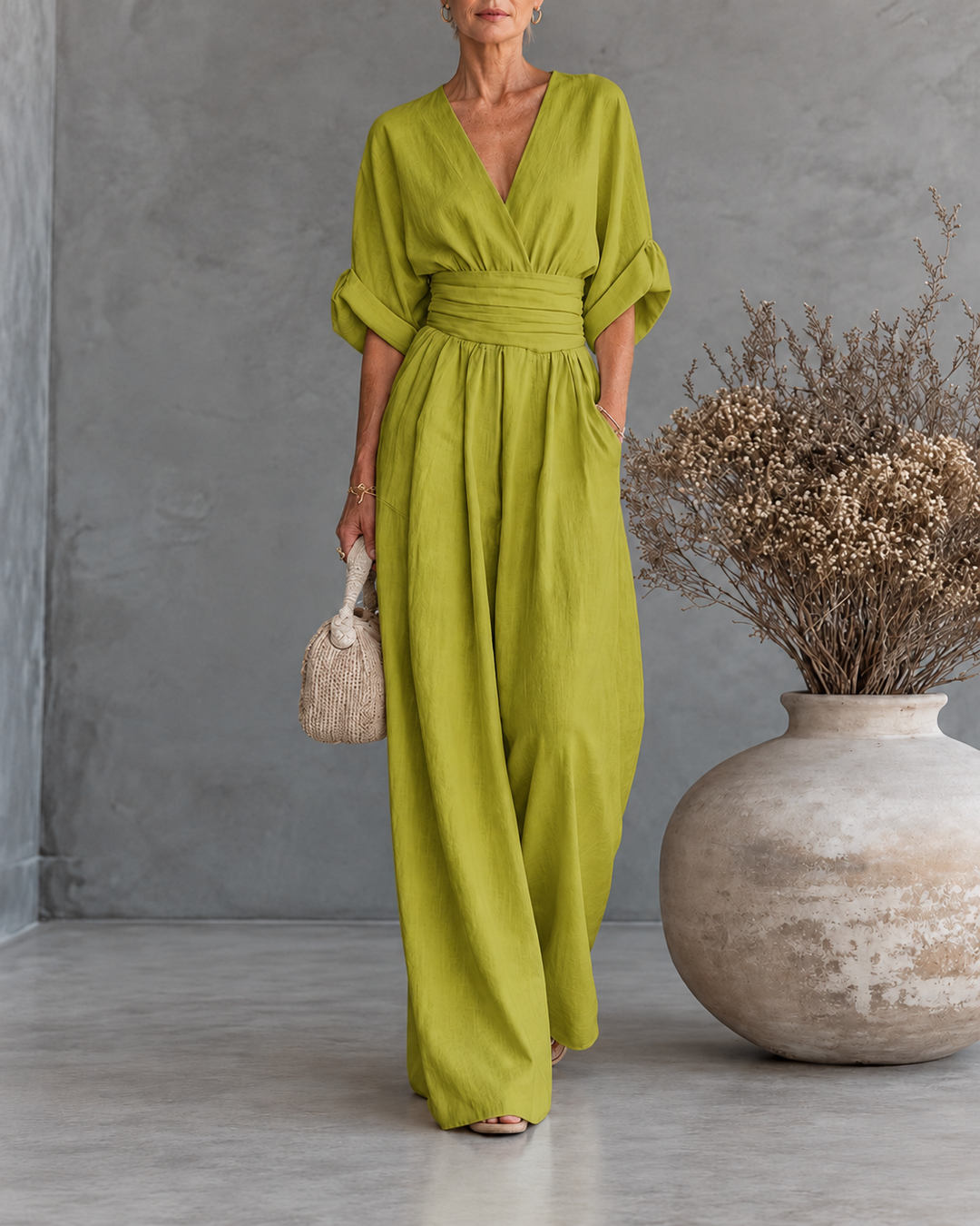 Georgina™ | Elegant Jumpsuit with V Neck