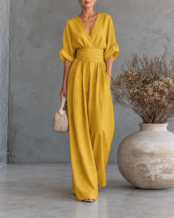 Georgina™ | Elegant Jumpsuit with V Neck