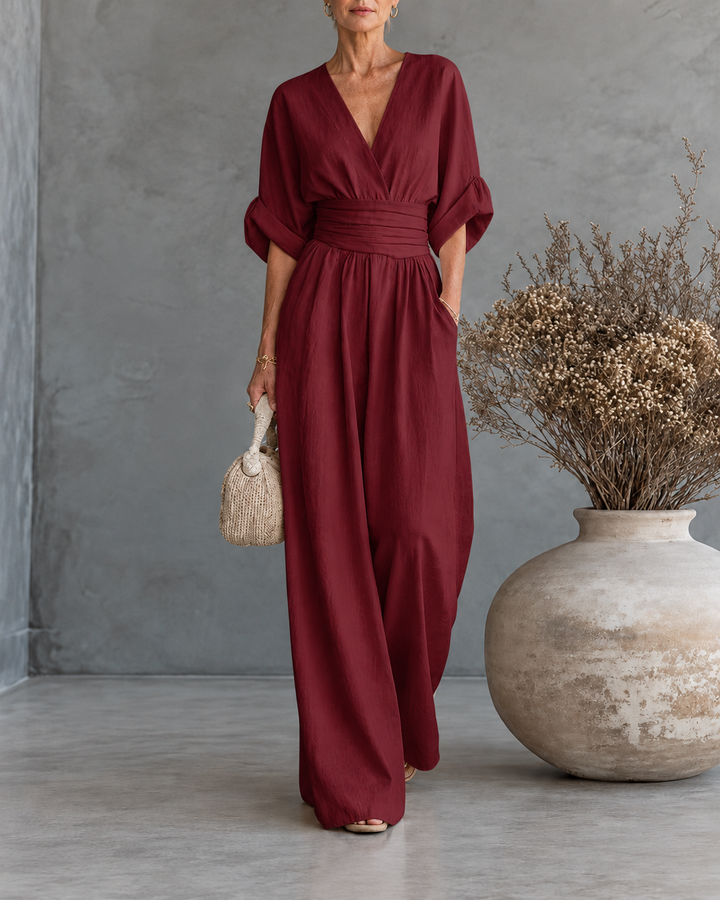 Georgina™ | Elegant Jumpsuit with V Neck