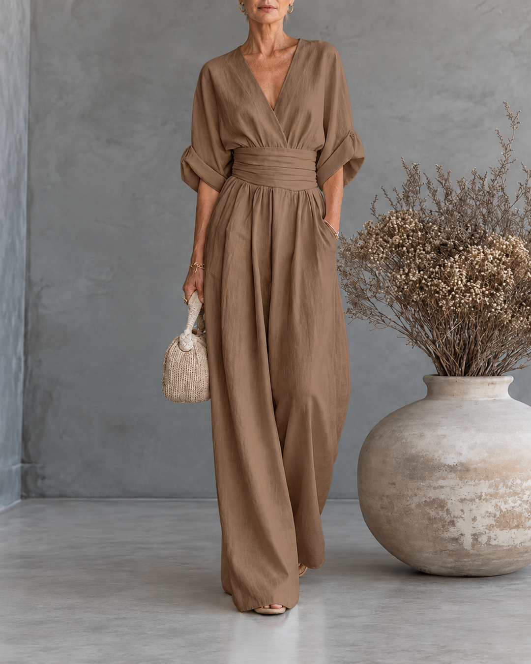 Georgina™ | Elegant Jumpsuit with V Neck