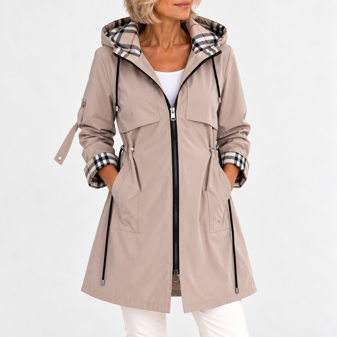 Adalina | Waterproof Zip-Up Coat