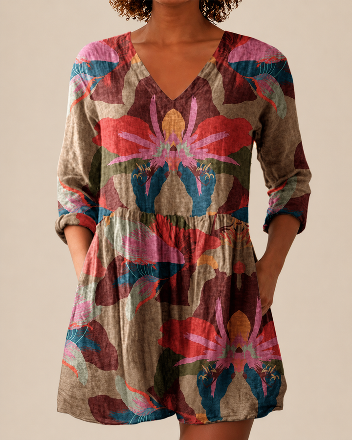 Alina | Lange Blouse met een opvallend patroon