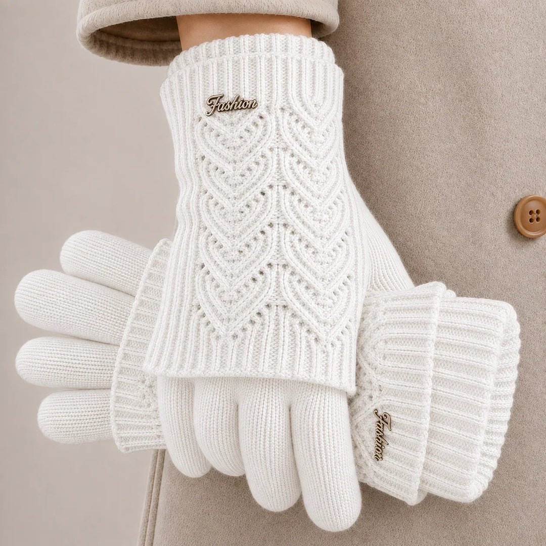 Edith | Warm Knit Gloves for Cold Hands