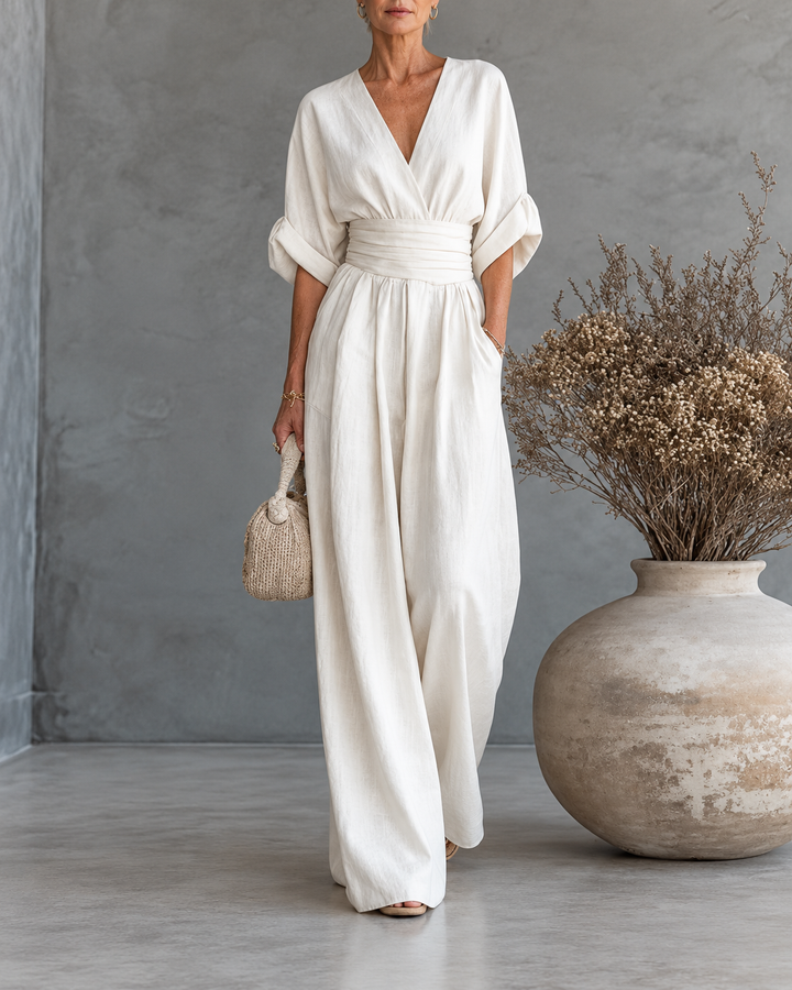 Georgina™ | Elegant Jumpsuit with V Neck