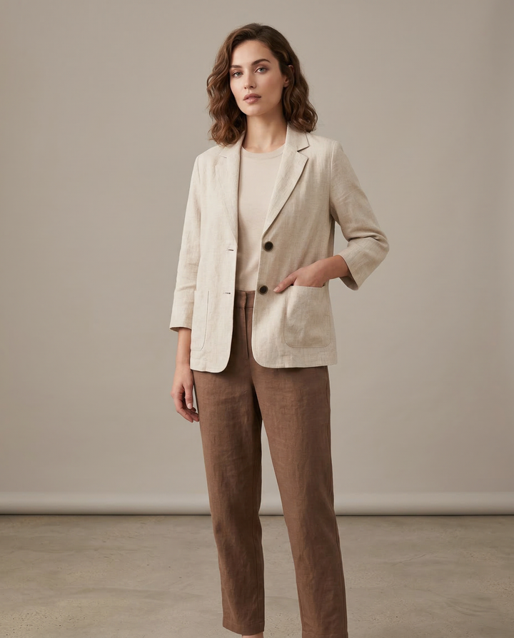 Korean Style Blazer Jacket – Lightweight Loose Fit for Spring &amp; Autumn