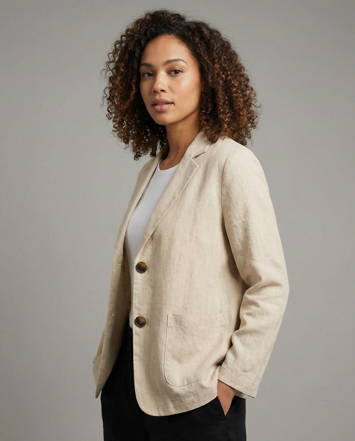 Korean Style Blazer Jacket – Lightweight Loose Fit for Spring &amp; Autumn
