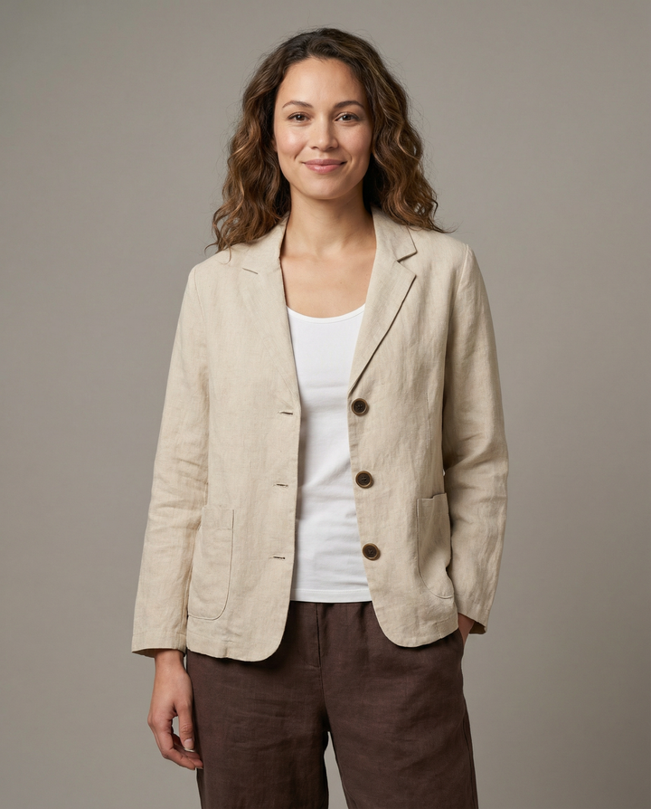 Korean Style Blazer Jacket – Lightweight Loose Fit for Spring &amp; Autumn