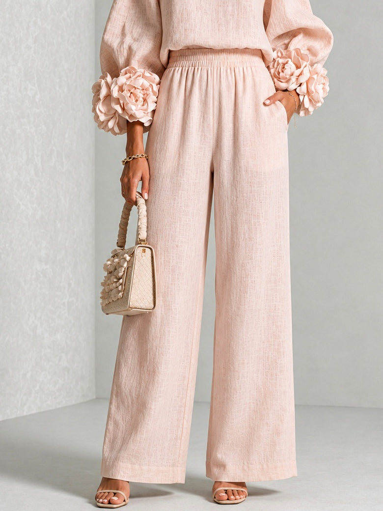 Marlies | Elegant Floral Cuff Two-Piece Set