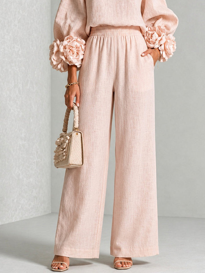 Marlies | Elegant Floral Cuff Two-Piece Set