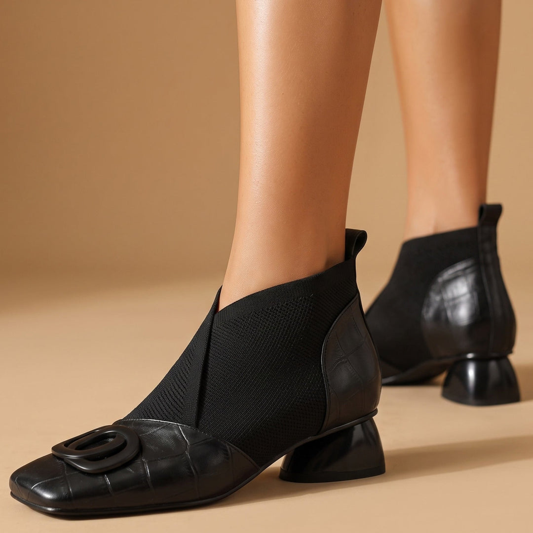 Clara | Sculpted Leather Boots