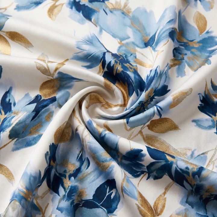 Elora | Floral Wrap Waist Midi Dress