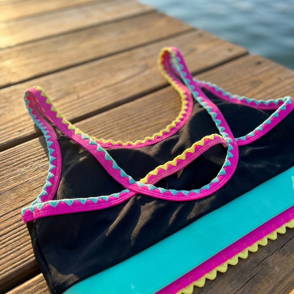 Myra | Elegant Three-Piece Color Block Swimsuit