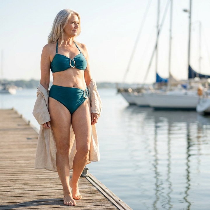 Patricia | Metal Buckle Suspender Bikini Two-Piece