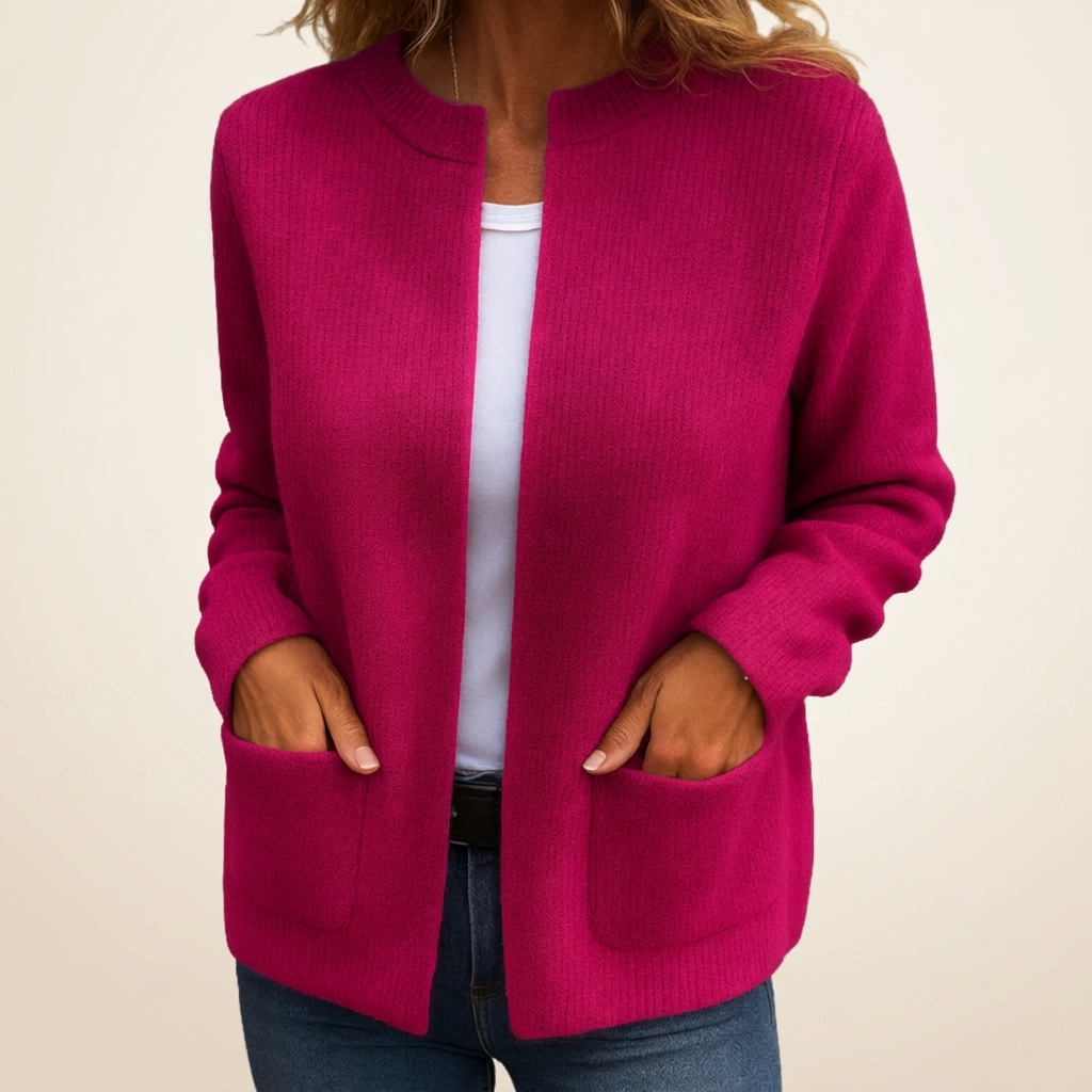 Camille | Warm Knit Cardigan with Pockets