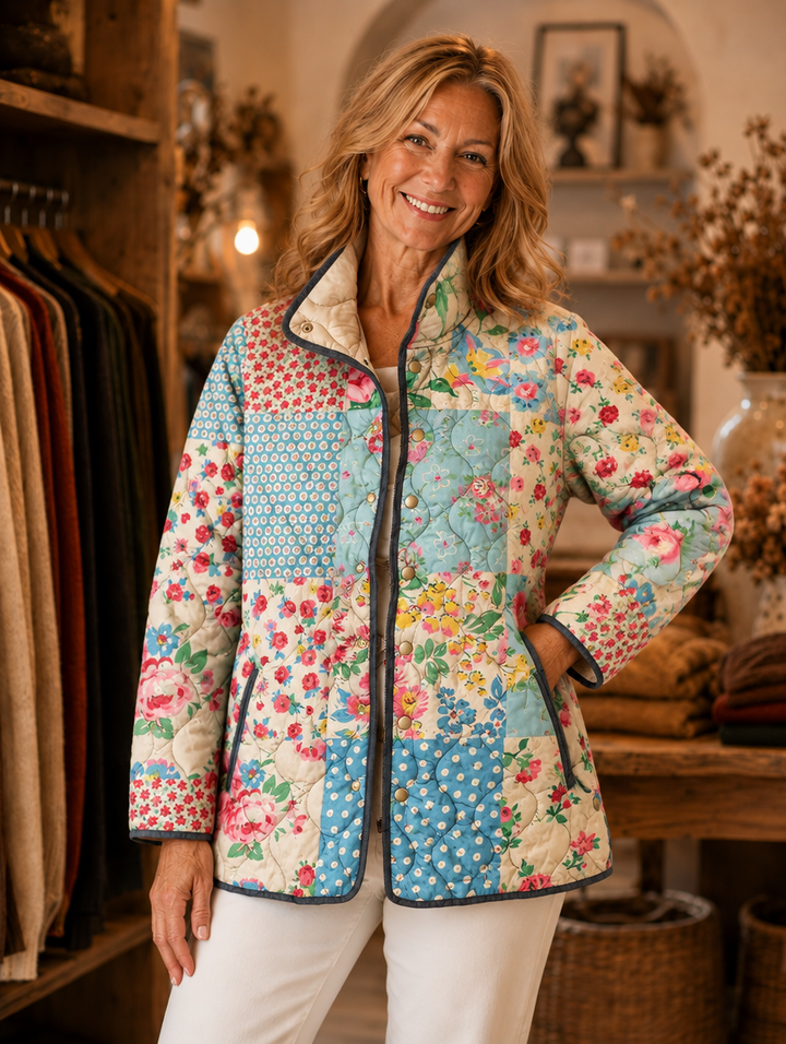 Zarae | Charming Floral Quilted Jacket for Women