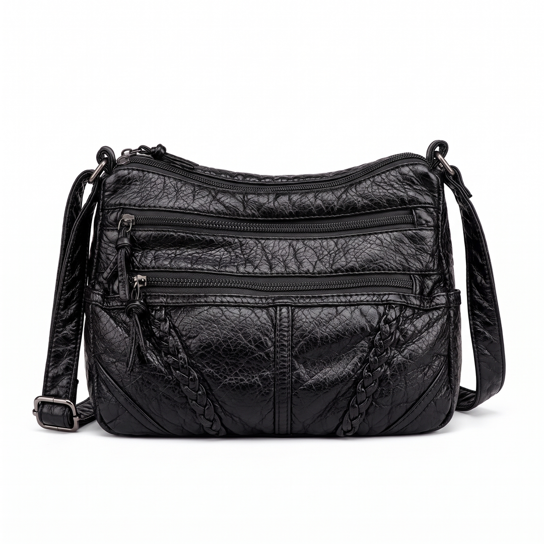 Gloria – Elegant Braided Detail Crossbody Bag