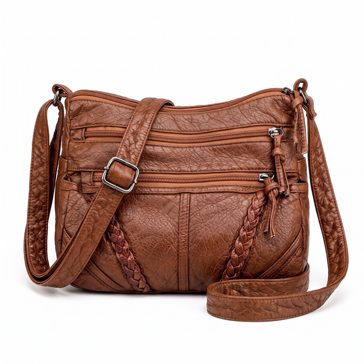 Gloria – Elegant Braided Detail Crossbody Bag