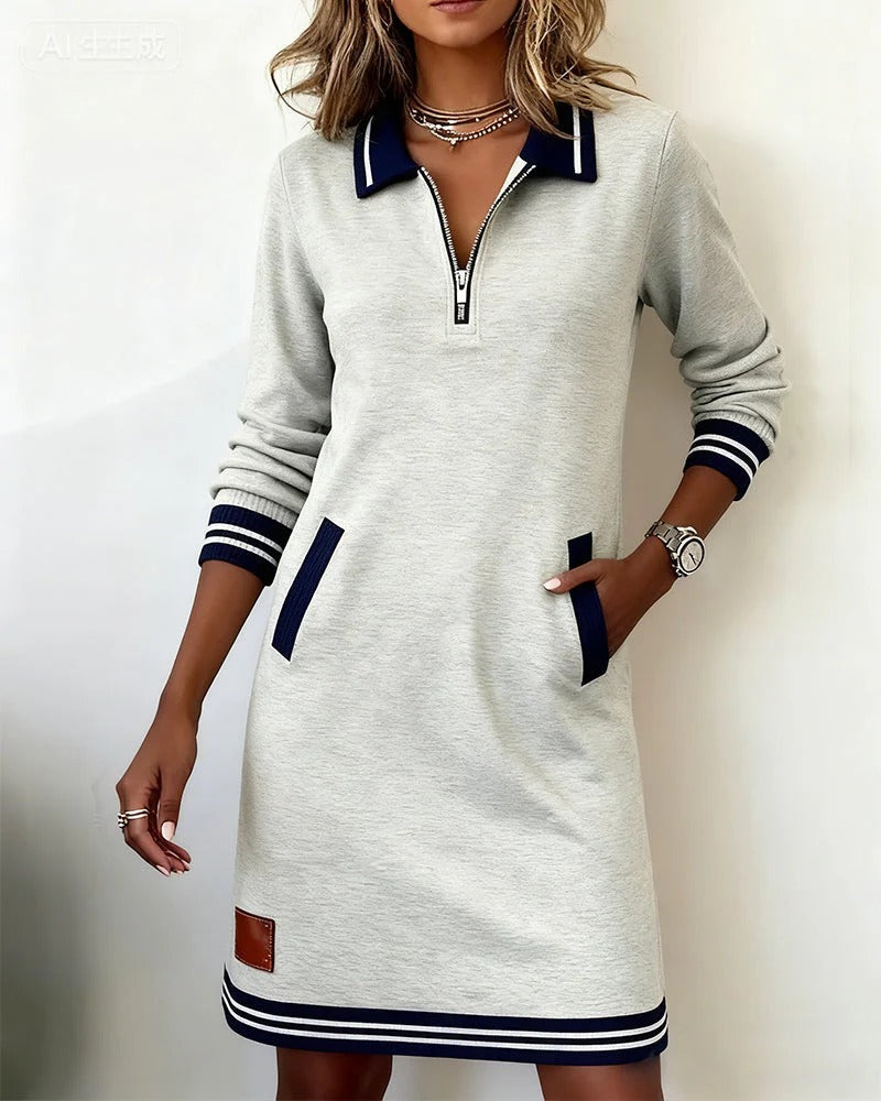 Harper – Zip-Collar Dress