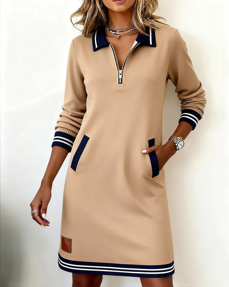 Harper – Zip-Collar Dress