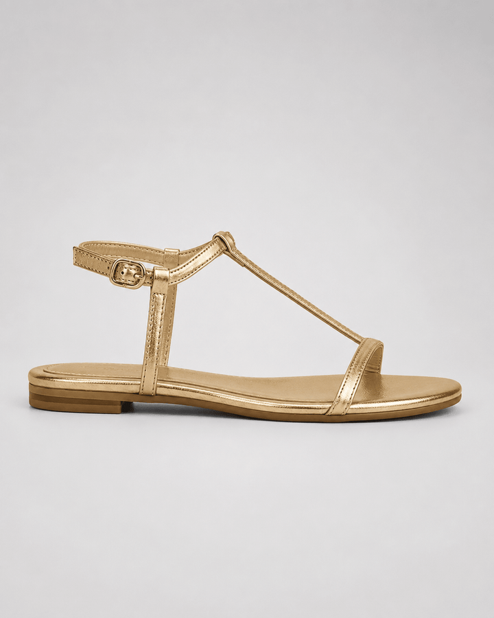Alba | Gouden zomersandalen