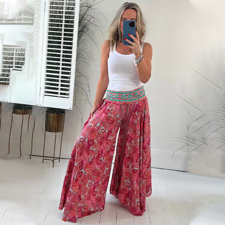 Ariela | Flowy Boho Wide-Leg Pants for Women | Casual &amp; Bohemian
