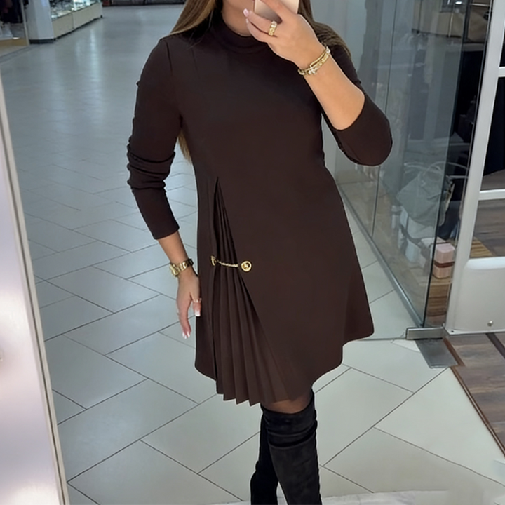 Alessia | Elegante Jurk met Lange Mouwen